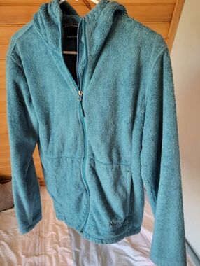 Marmot Teal Fleece Hoodie Jacket